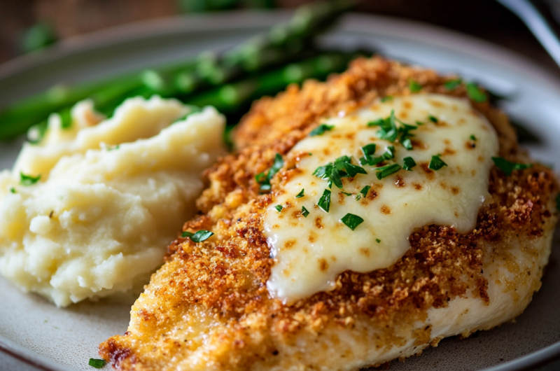 🧀 Crispy Parmesan Chicken – Easy & Flavorful Dish