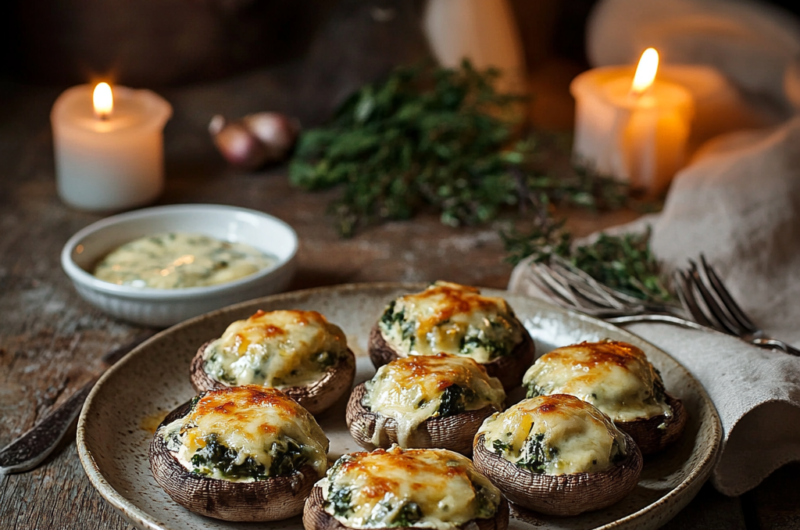 Cheesy Spinach Stuffed Mushrooms Recipe You’ll Love