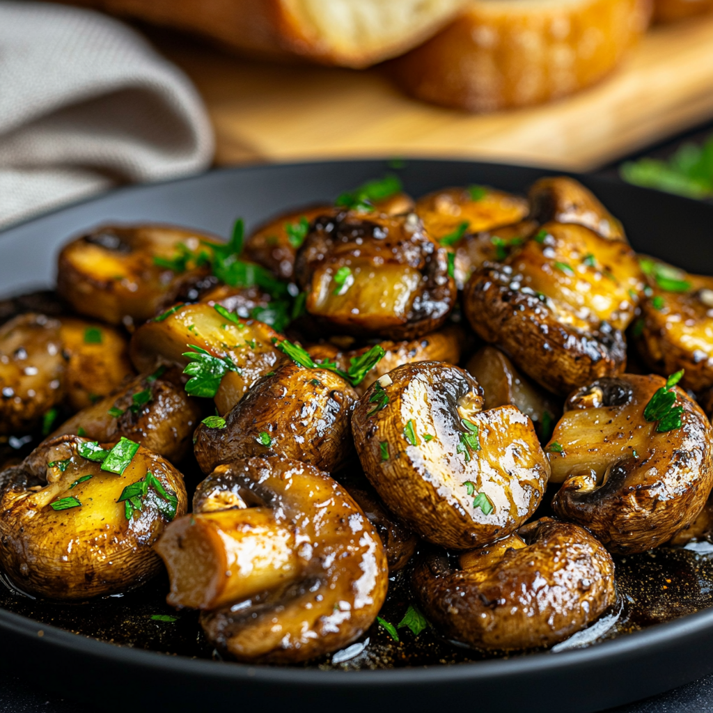 Steakhouse Garlic Butter Mushrooms: Rich & Savory