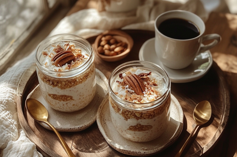 Carrot Cake Overnight Oats – A Sweet & Healthy Start