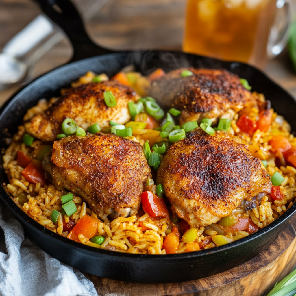One-Pot Cajun Chicken & Rice Dinner – Bold & Easy!