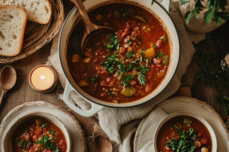 Hearty Stuffed Peppers Soup – Comfort in a Bowl!