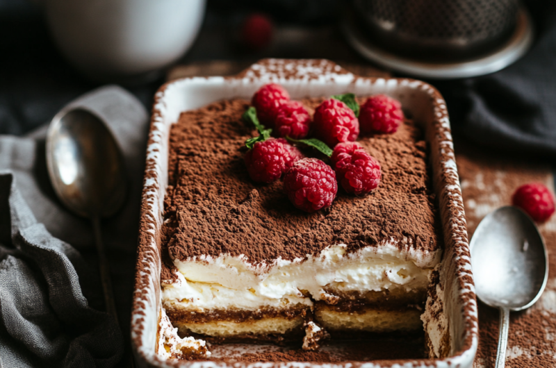 Classic Tiramisu – The Best Creamy, Coffee-Infused Italian Dessert !