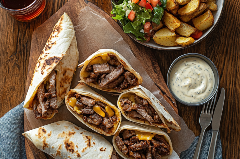 Philly Cheesesteak Grilled Wrap – Easy & Flavorful Meal