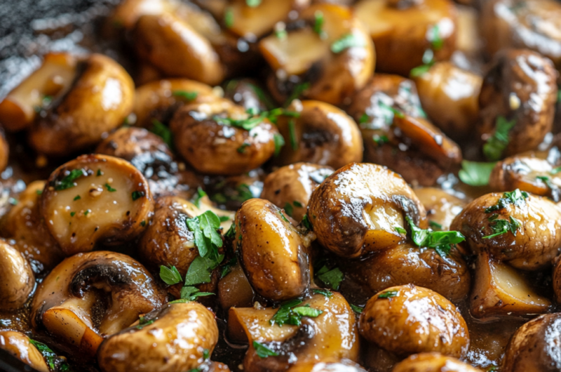 Steakhouse Garlic Butter Mushrooms: Rich & Savory
