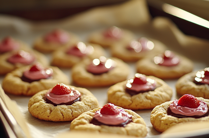 🍓 Strawberry Kiss Cookies – The Best Easy Recipe