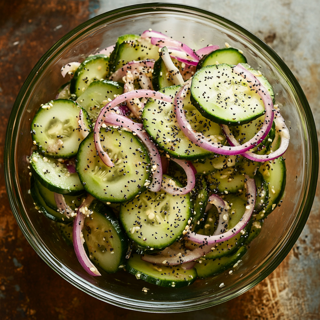 Bagel Cucumber Salad Delight- The Best Easy Recipe