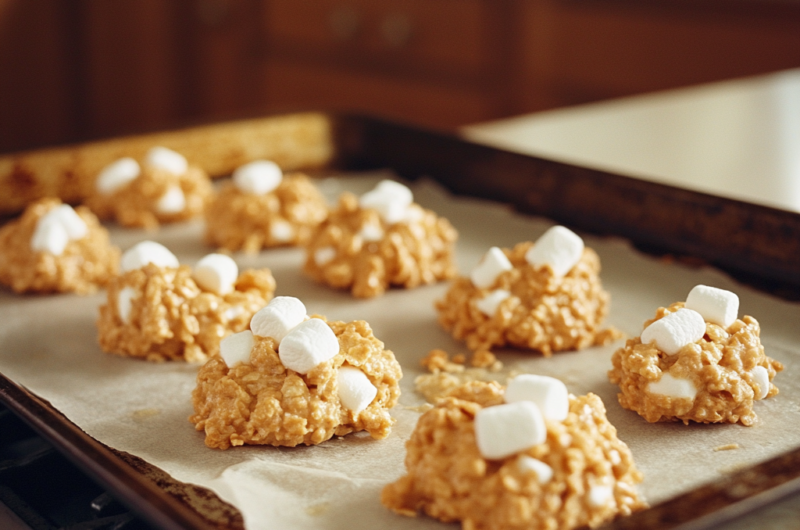  The Best Crumbl No Bake Marshmallow Peanut Butter Cookies.