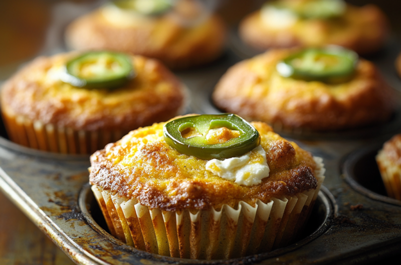 The Best Easy Jalapeño Cornbread Muffins.