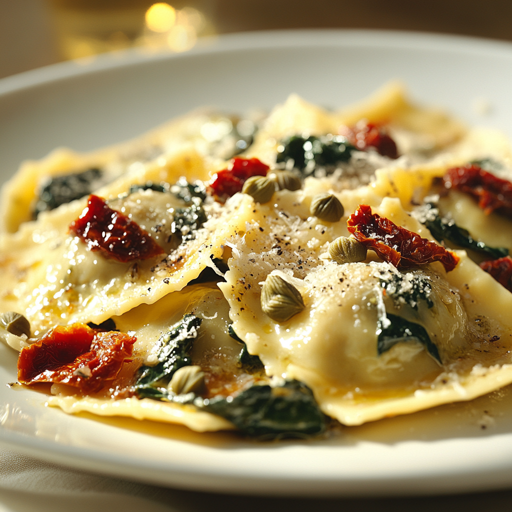 The Best Easy Creamy Ravioli with Spinach & Artichoke